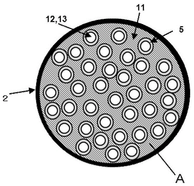 Hollow fiber membrane module for cleaning platelet suspension