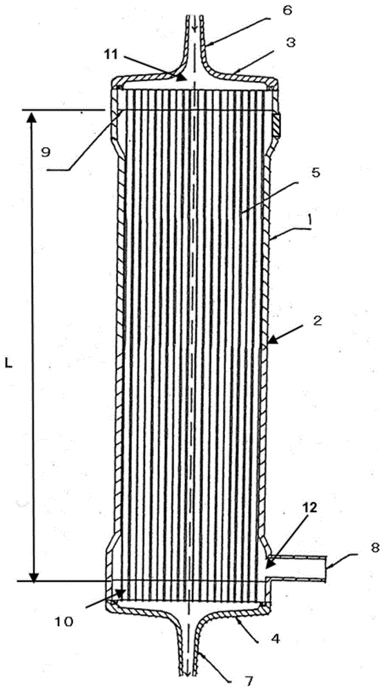 Hollow fiber membrane module for cleaning platelet suspension