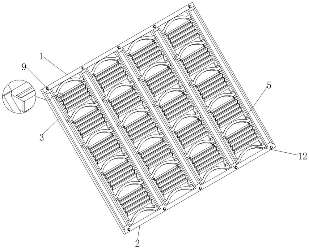 Manufacturing method of crop straw ecological slope protection structural member