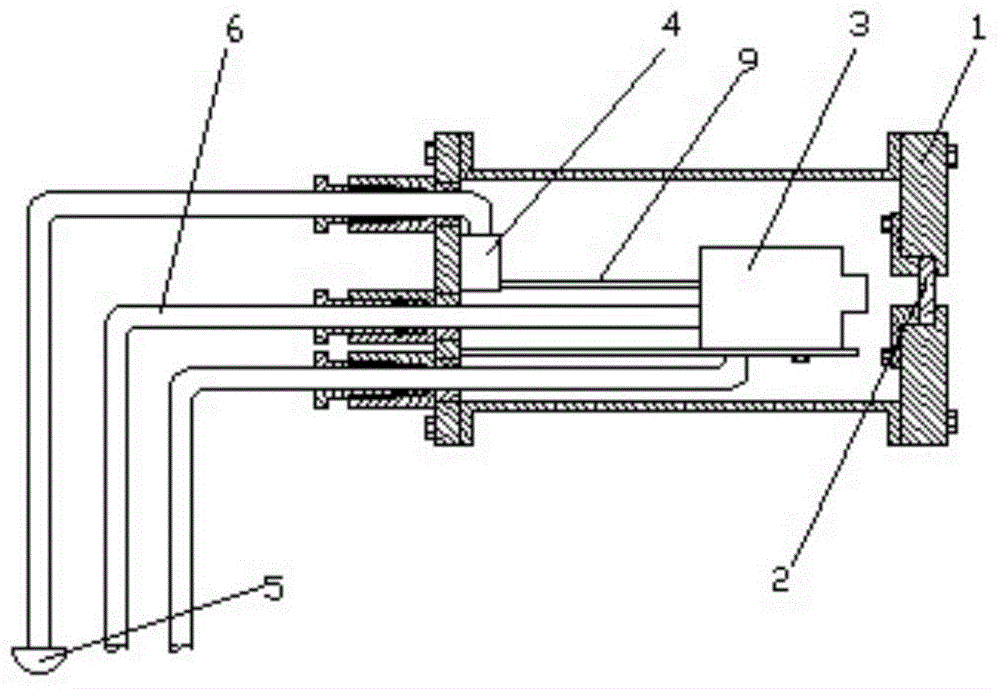 Coal mine underground permeable early warning device