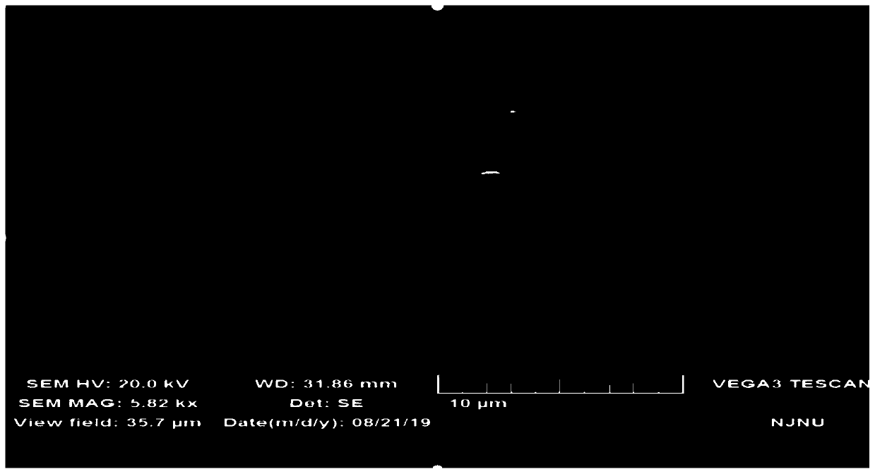 H-molybdenum trioxide/bis-metal sulfide composite material, preparation method and application