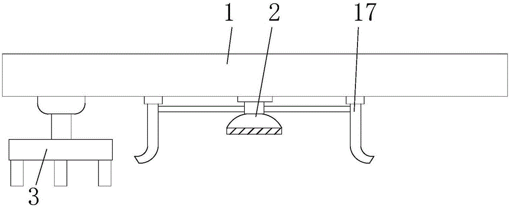 Road surface lining crack repair device