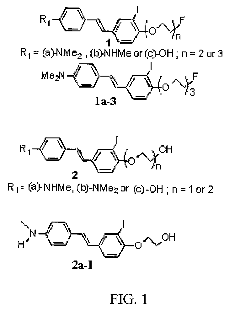 Halo-Stilbene Derivatives And Their Use For Binding And Imaging Of Amyloid Plaques