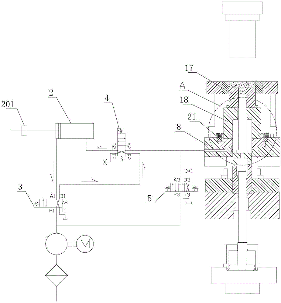 Mechanism powder forming machine and quantitative oil supply system