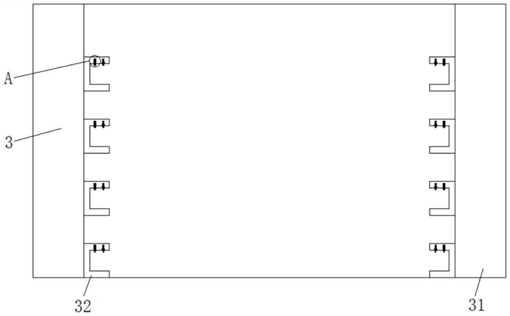 Hard disk temporary storage device convenient to take and place