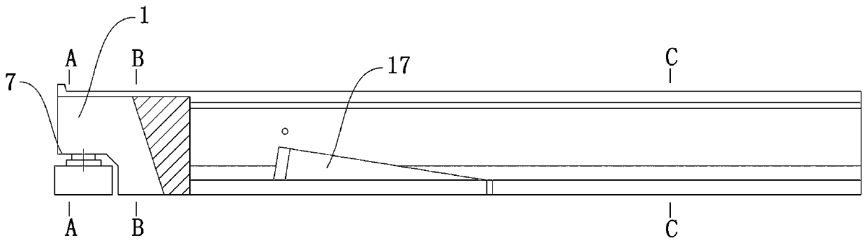 Half-through type longitudinal partitioning prefabricated box girder