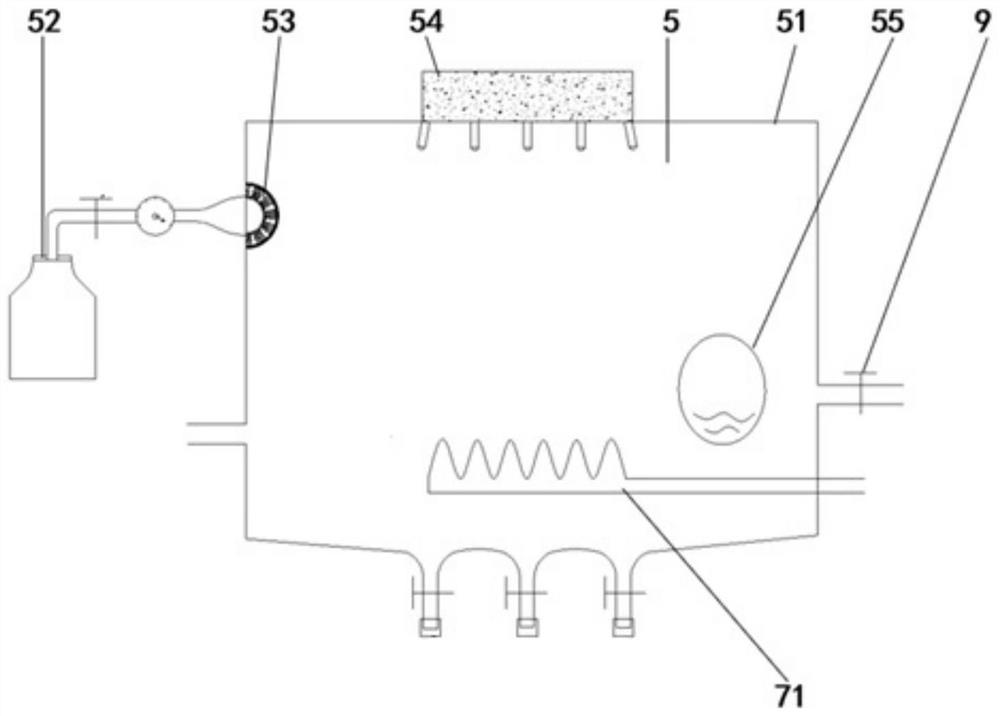 Fractured oil and gas reservoir hot fluid mixing and injecting in-situ residual oil water plugging process and device