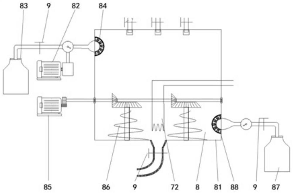 Fractured oil and gas reservoir hot fluid mixing and injecting in-situ residual oil water plugging process and device