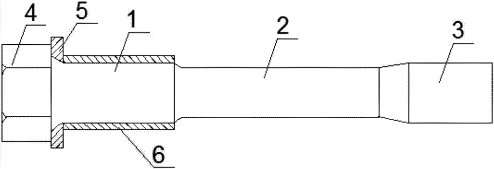 Flexible fastening bolt for elastic coupling