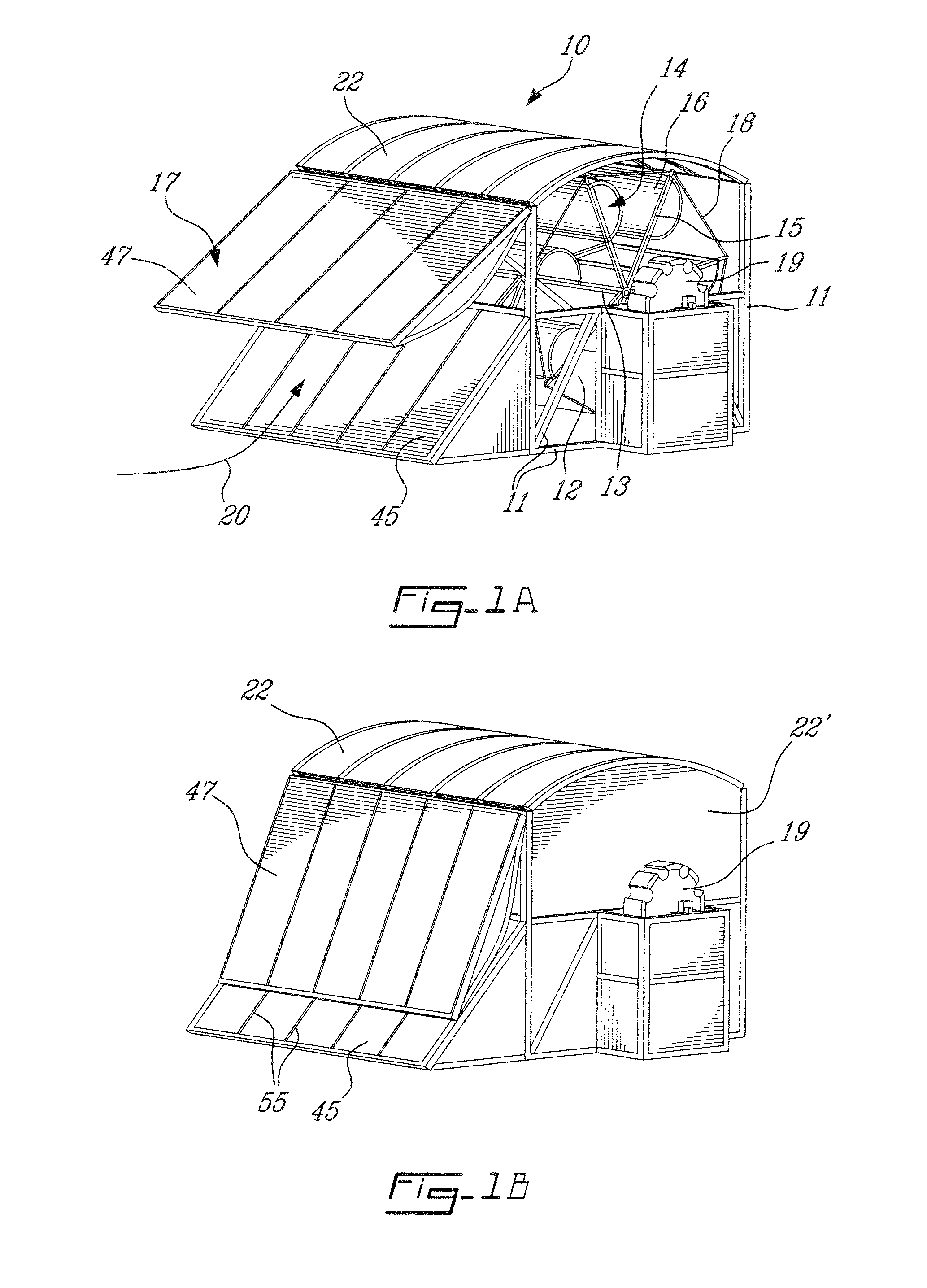 Horizontal wind powered turbine