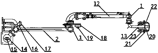 A land-use inflatable and sealed oil delivery arm