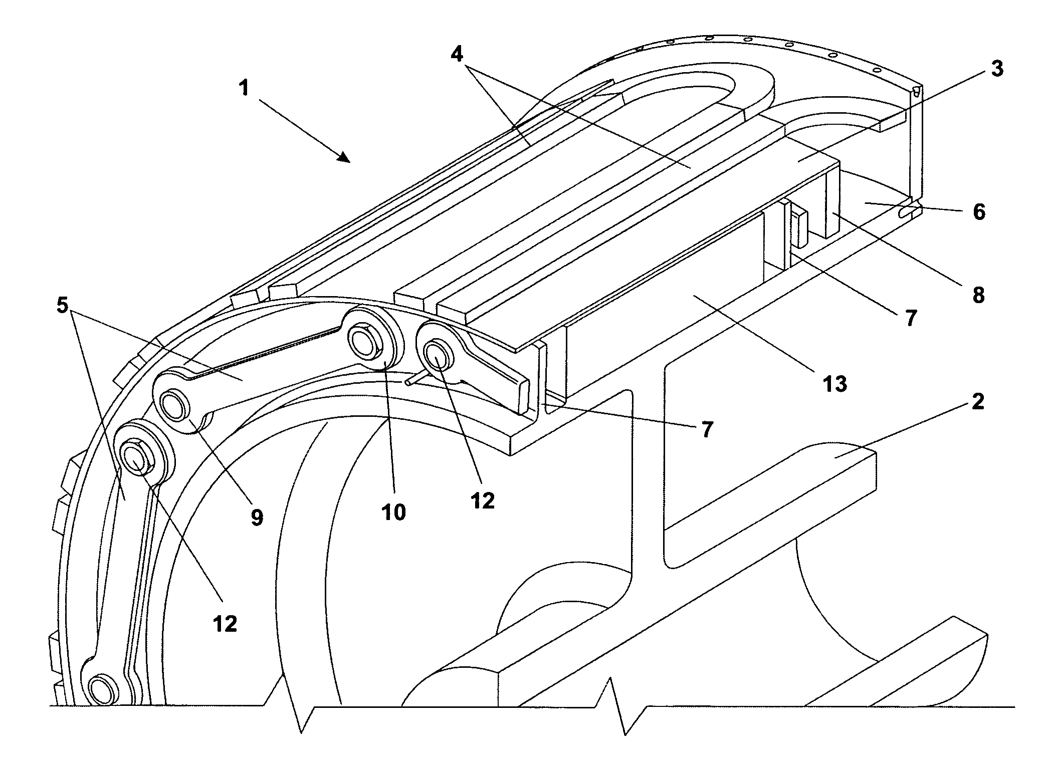 Rotor or a stator for a superconducting electrical machine