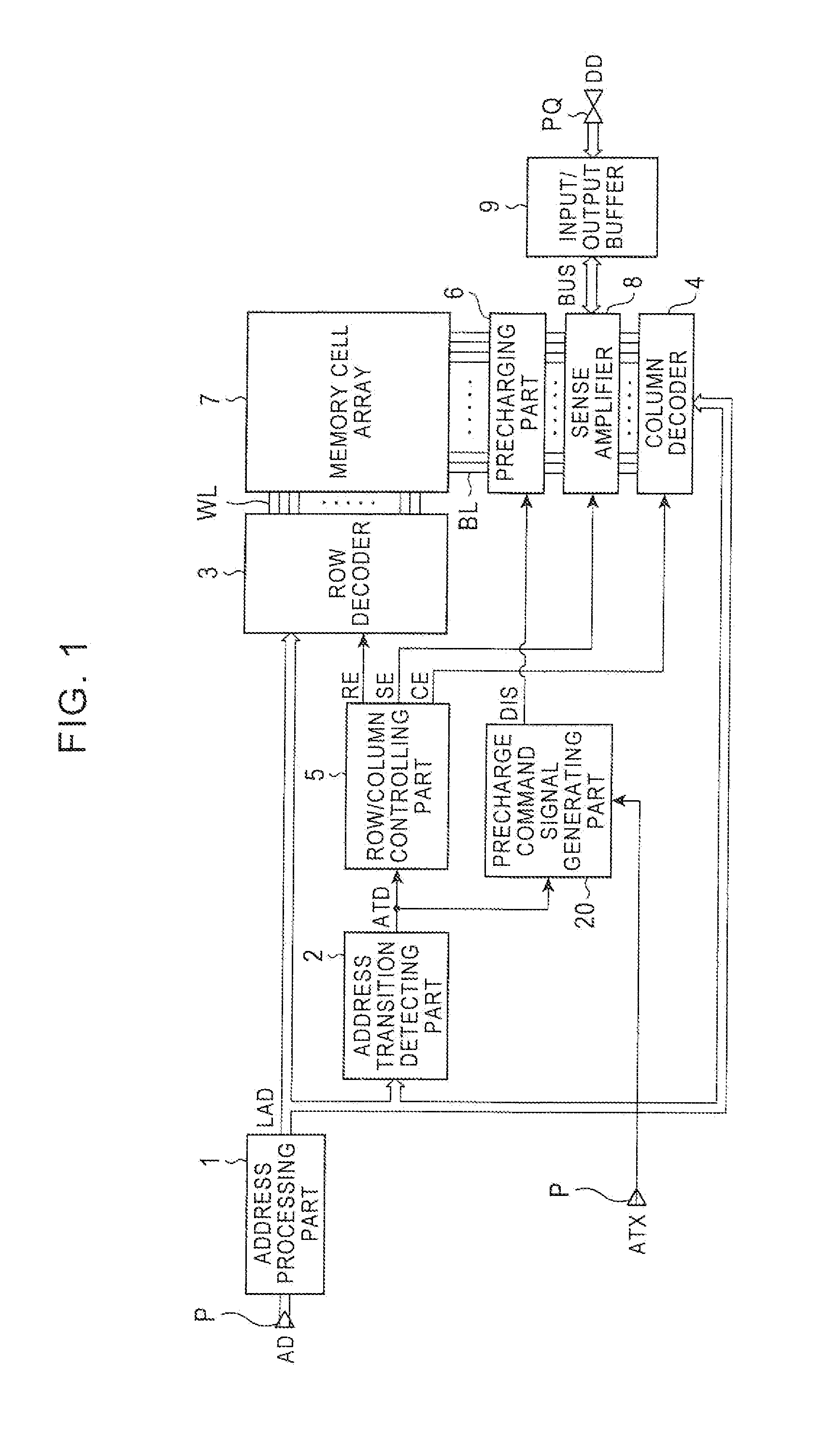 Asynchronous semiconductor memory capable of preventing coupling noise