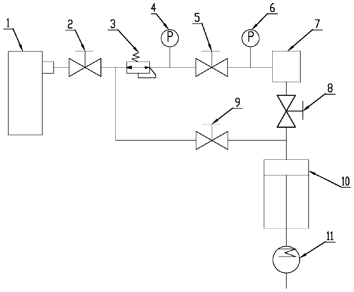 On-line sampling system for sulfur hexafluoride gas