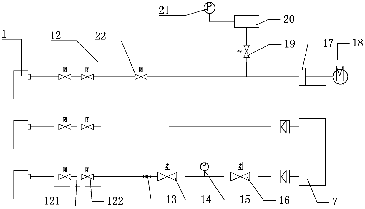 On-line sampling system for sulfur hexafluoride gas