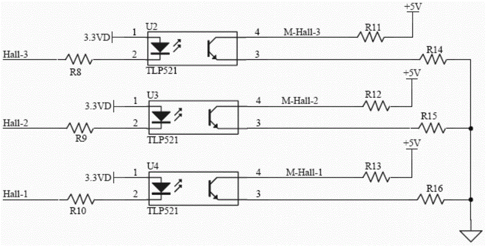 Self-inspection circuit for brushless DC motor of anesthesia machine