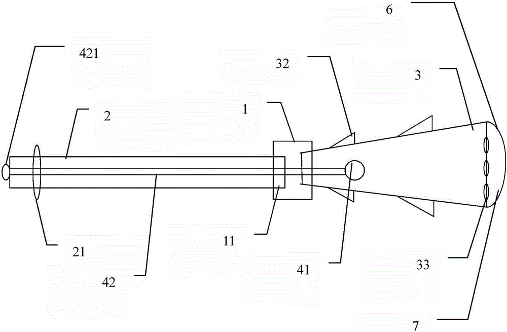 Cleaning device with clamping structure