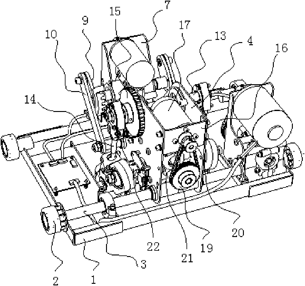 Cassette mechanism structure of massage chair