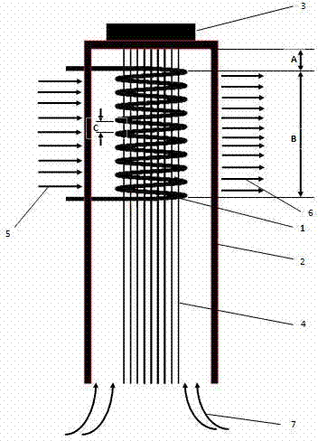 Preparation method of high strength polyethylene fiber and special device thereof