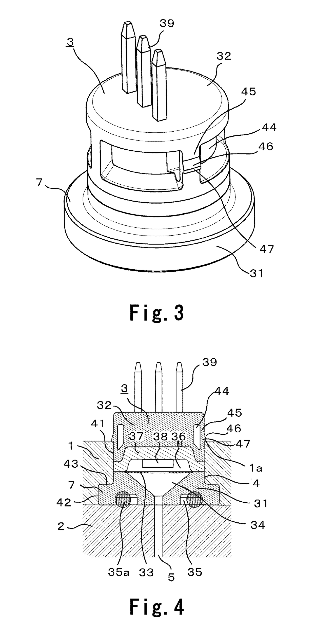 Sensor attachment structure