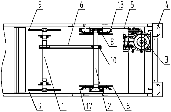 Driving device for escalator or moving sidewalk