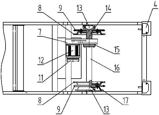 Driving device for escalator or moving sidewalk