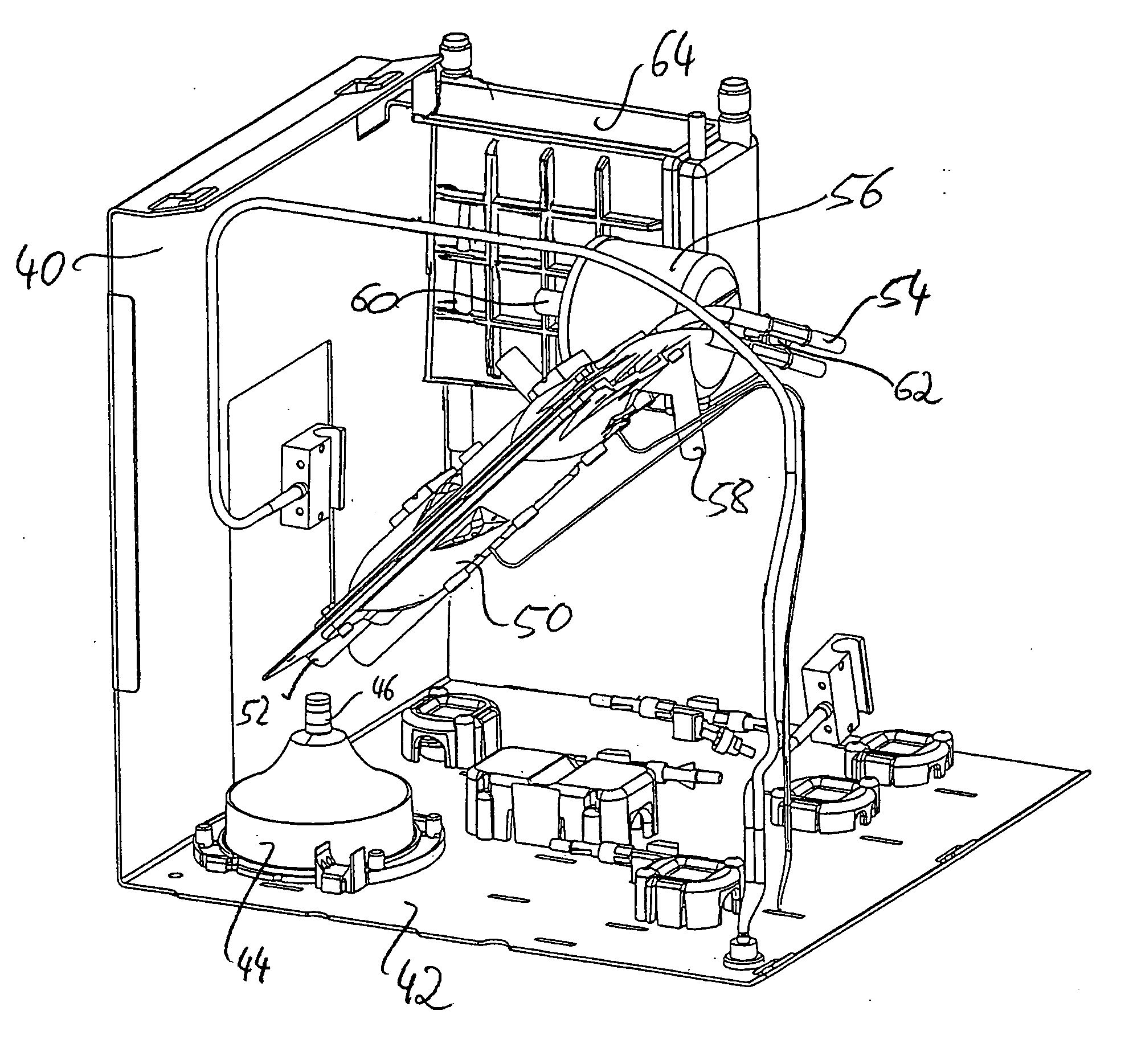 Apparatus for making extracorporeal blood circulation available