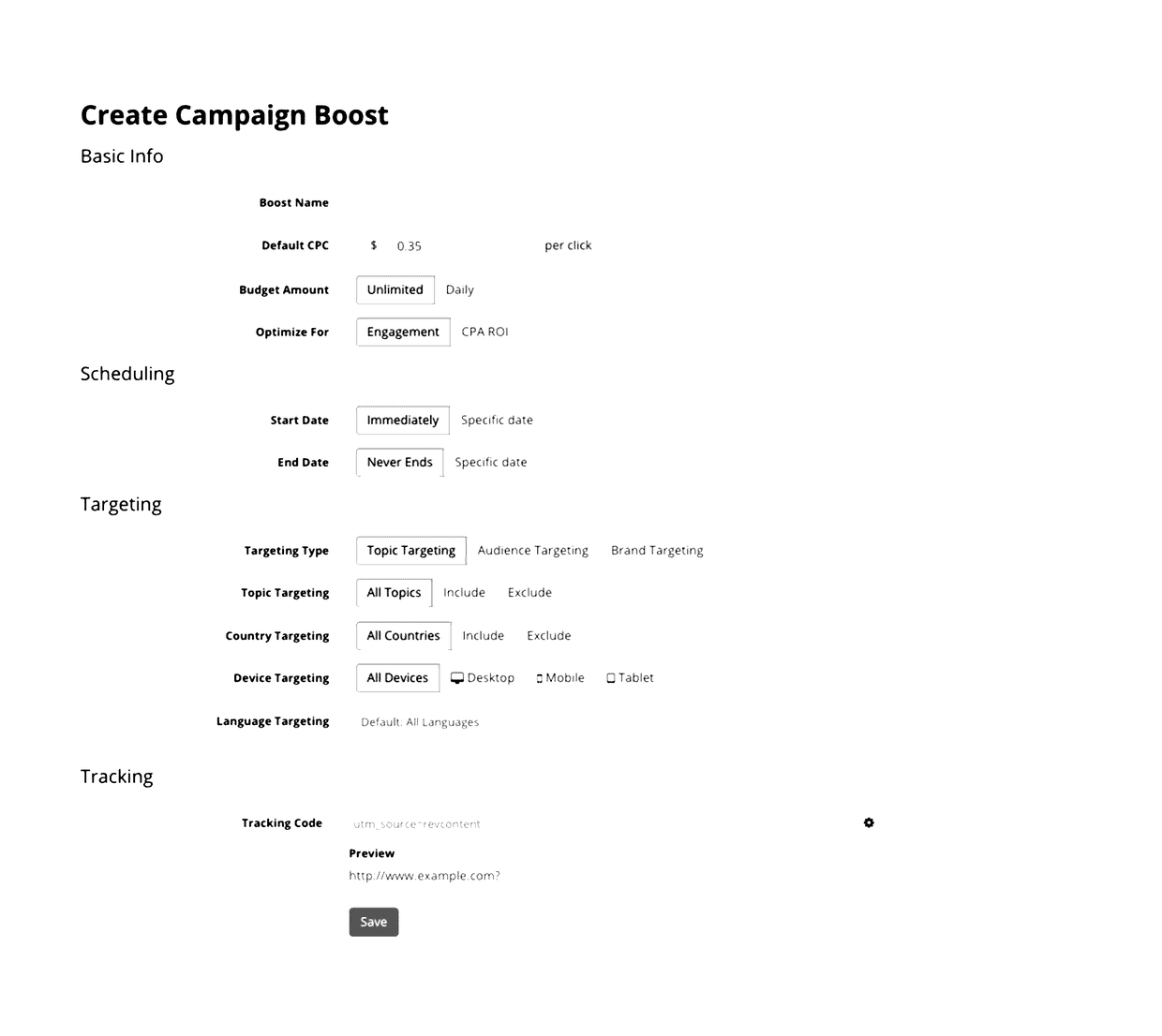 Methods and systems for widget optimizer