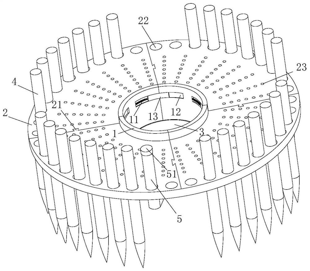 Tree pit landscape maintenance treatment device