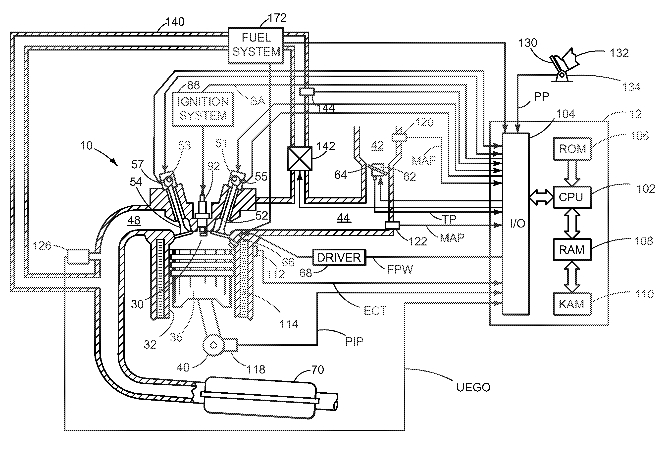 Fuel alcohol content detection via an exhaust gas sensor