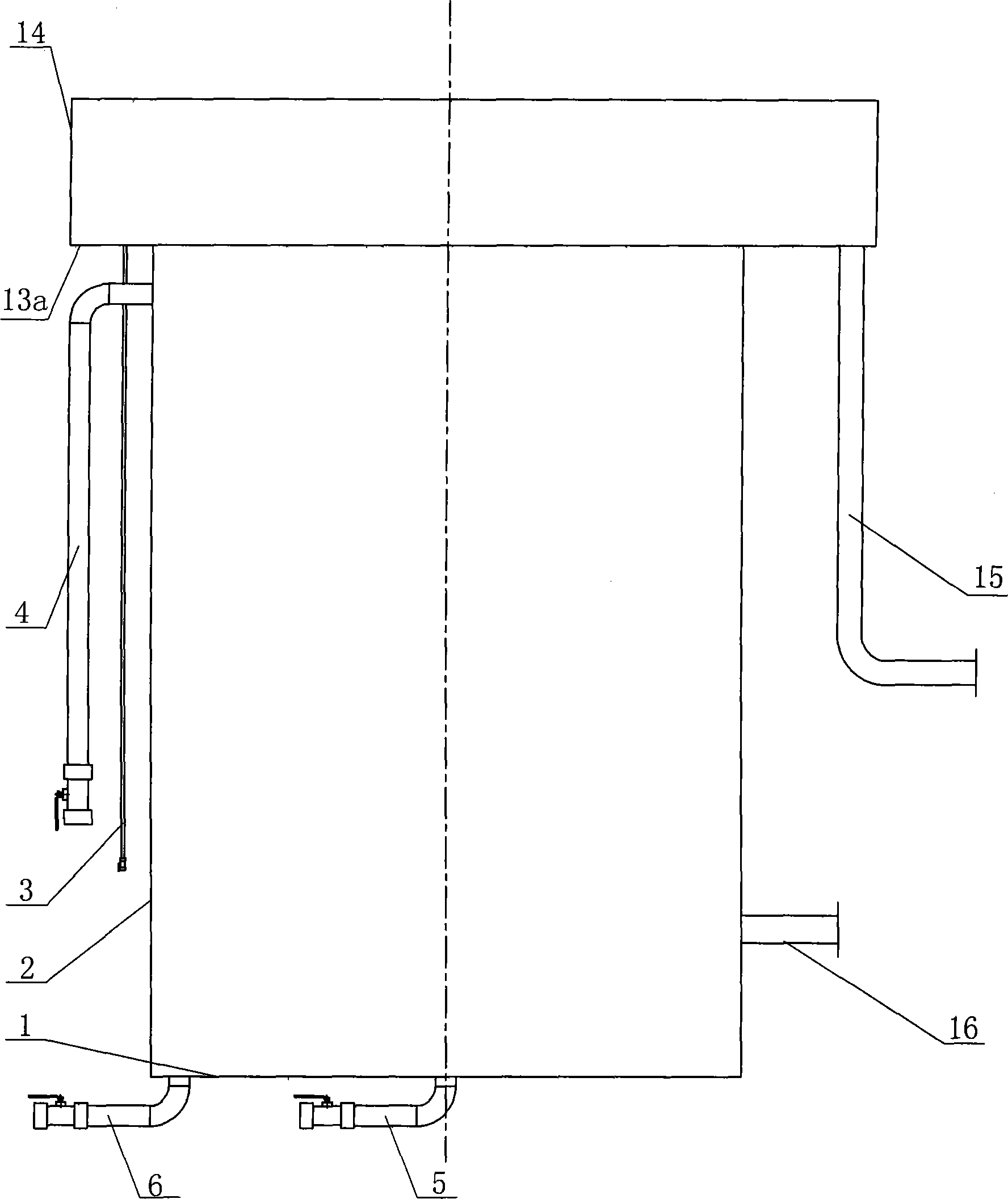 Gas floatation separation device