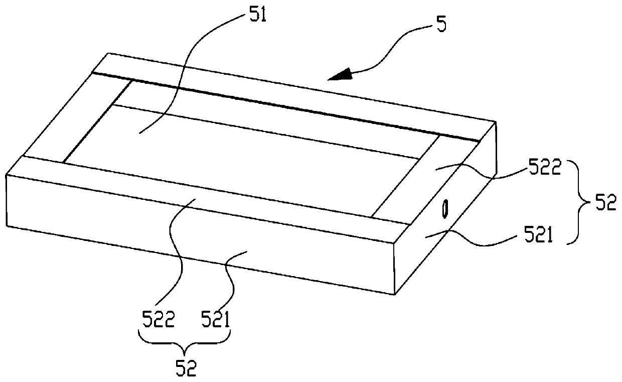 A packaging structure for a display device