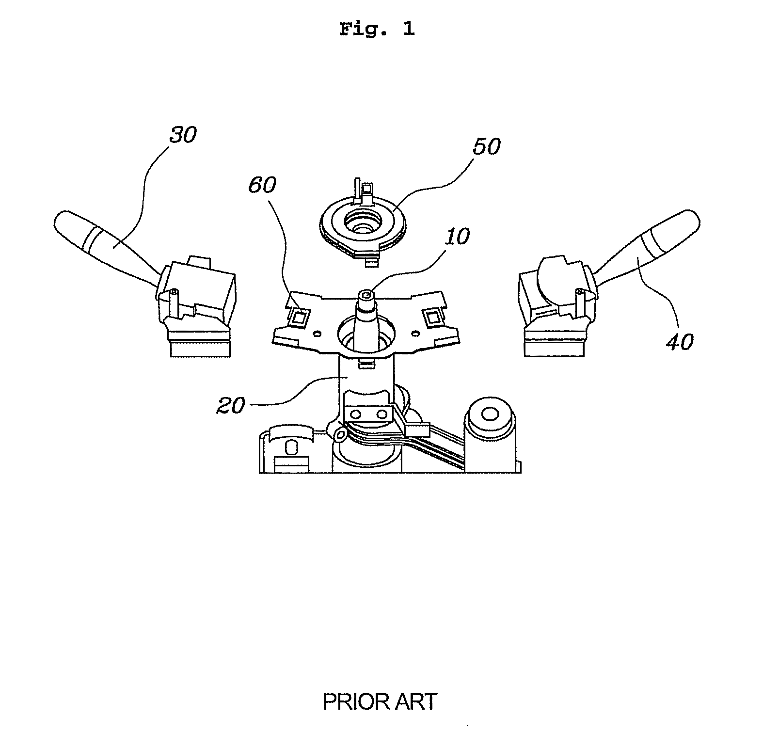 Steering column assembly for vehicle