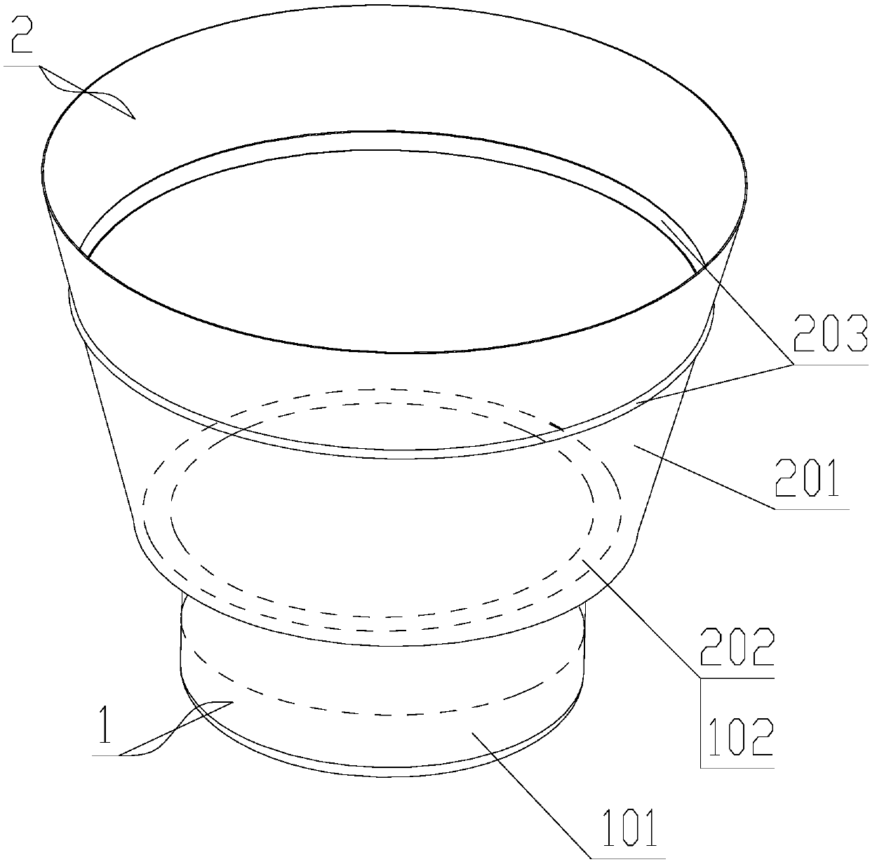 Synthetic packaging box