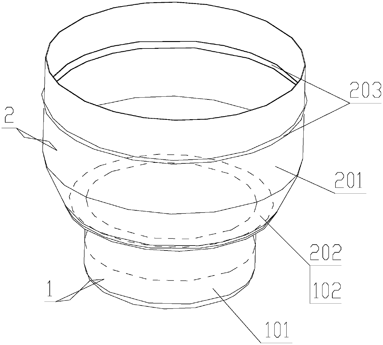 Synthetic packaging box