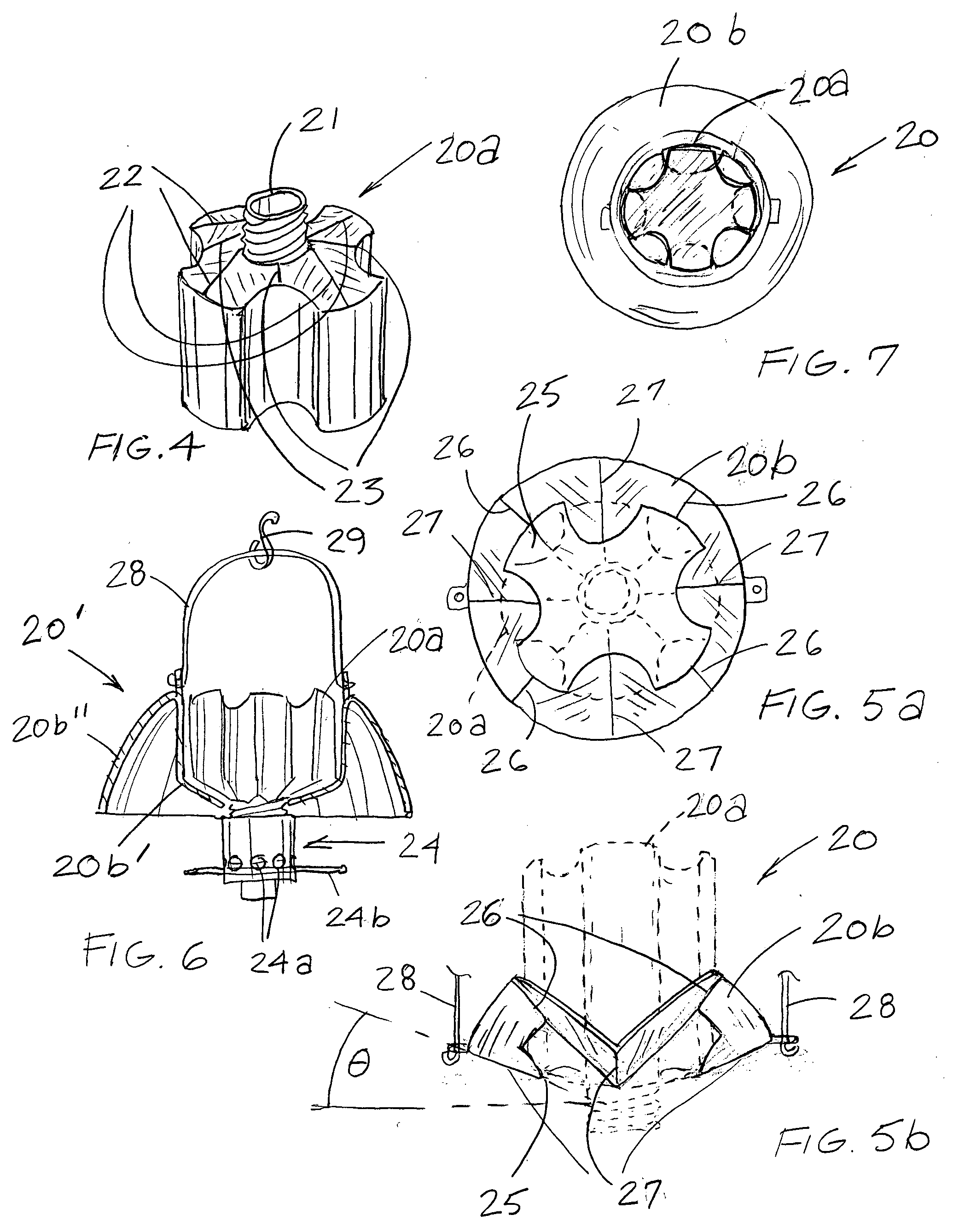 Bird and animal feeder arrangement and article hanging method