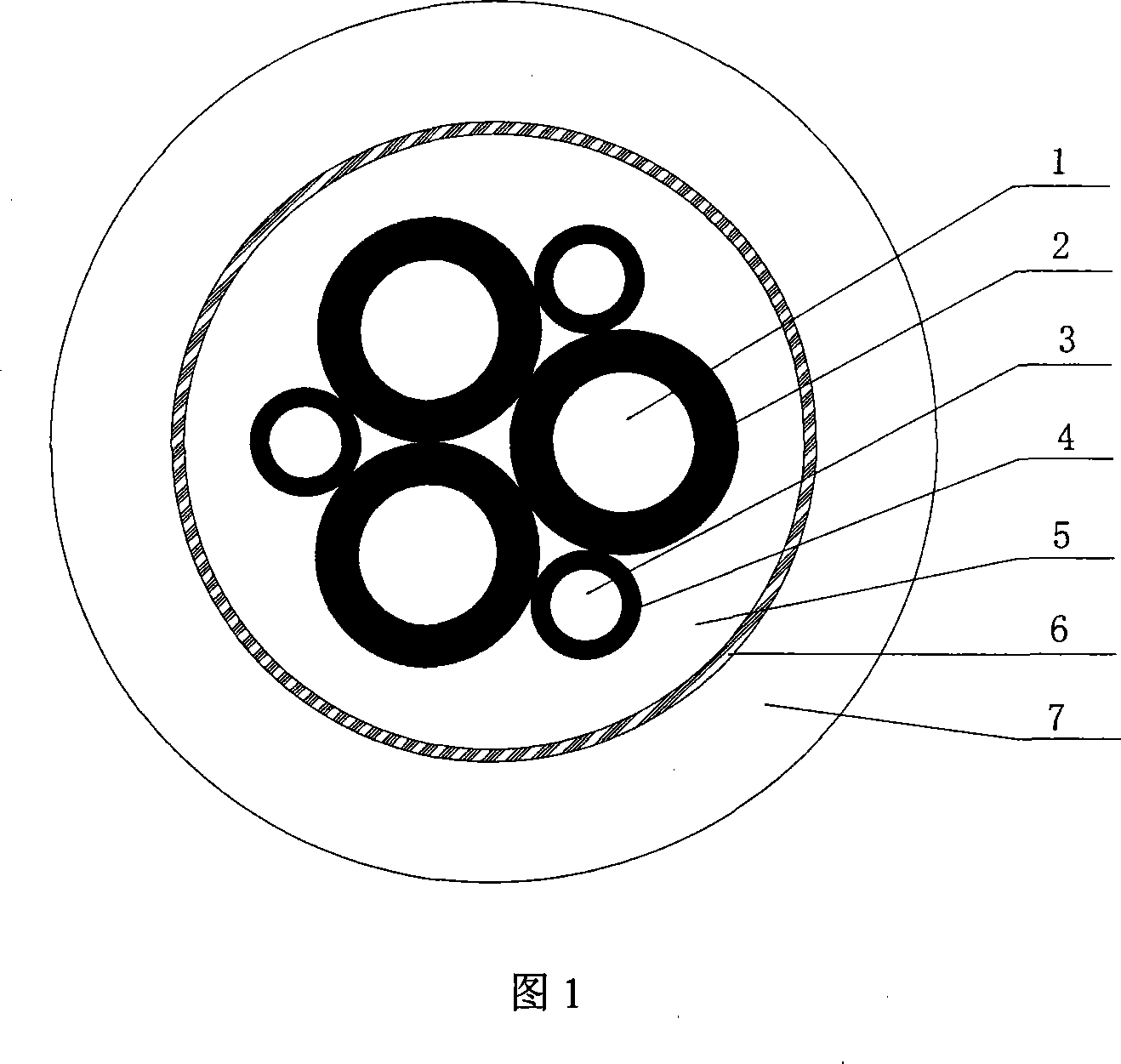 Towing cable for down-hole digger and method for preparing