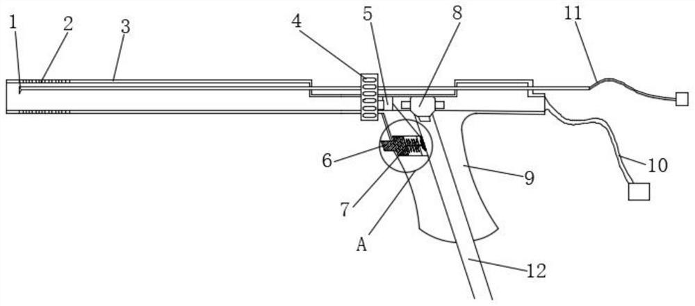 Laparoscope multifunctional electrocoagulation dissection flushing and sucking device