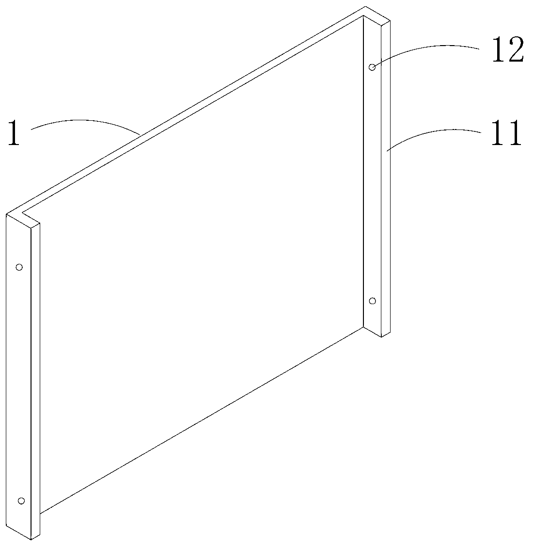 Installment structure of GRG decorative panel