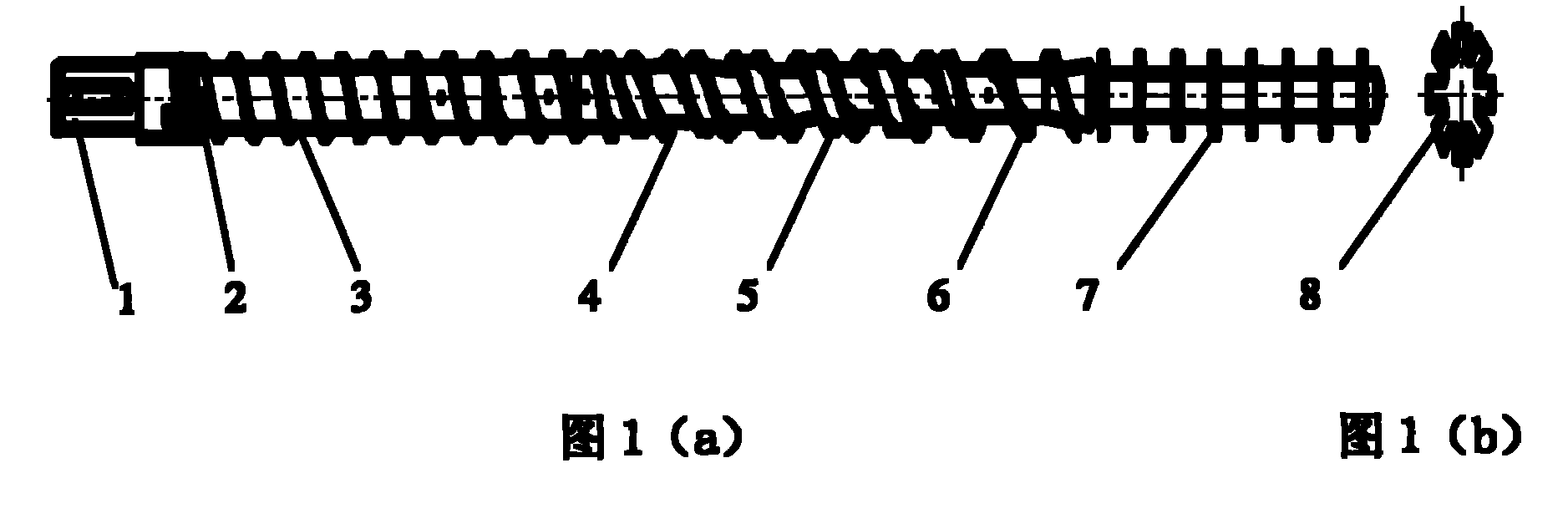 High-speed PB tube single screw