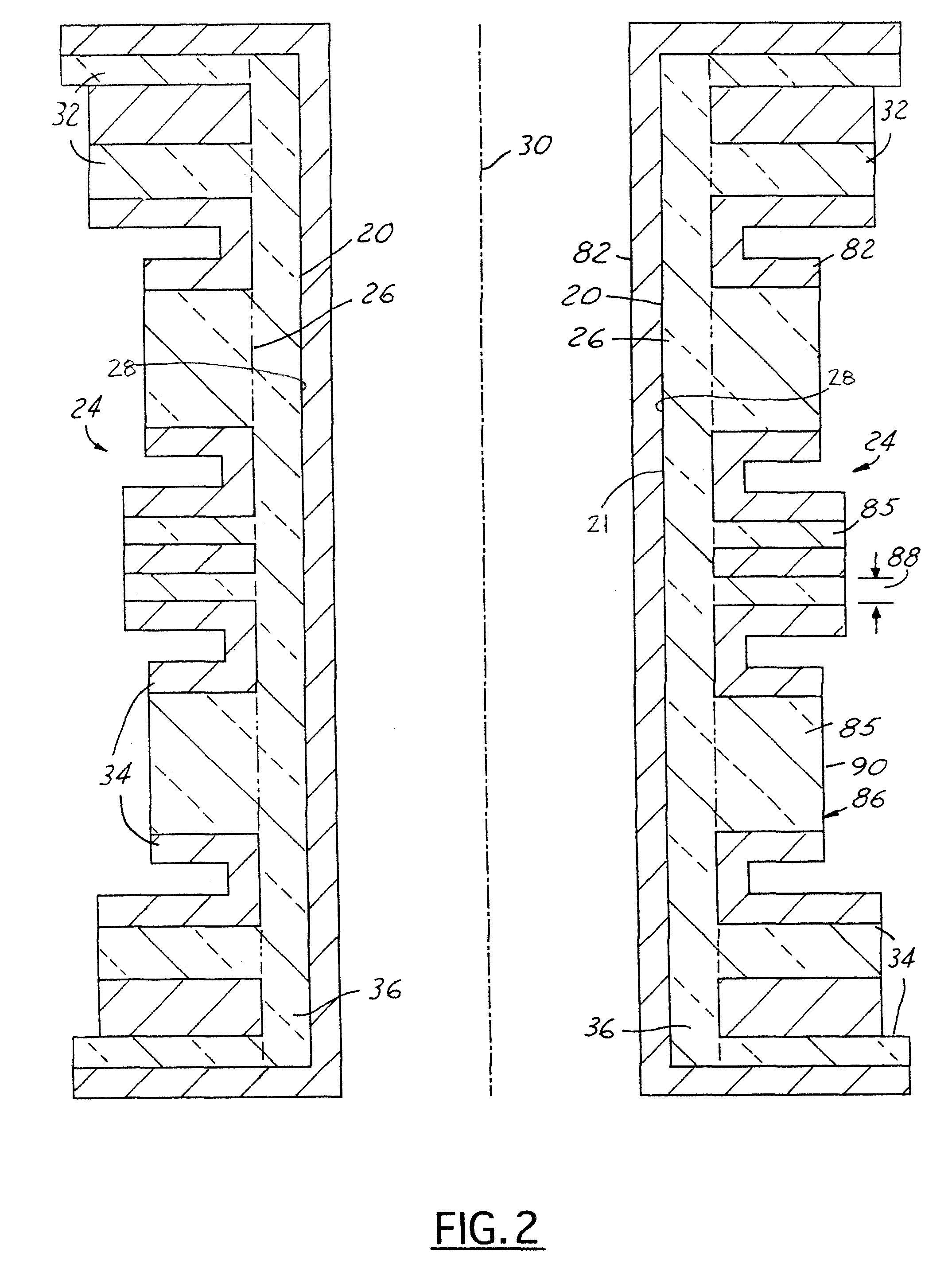 Superconducting magnet coil support structure