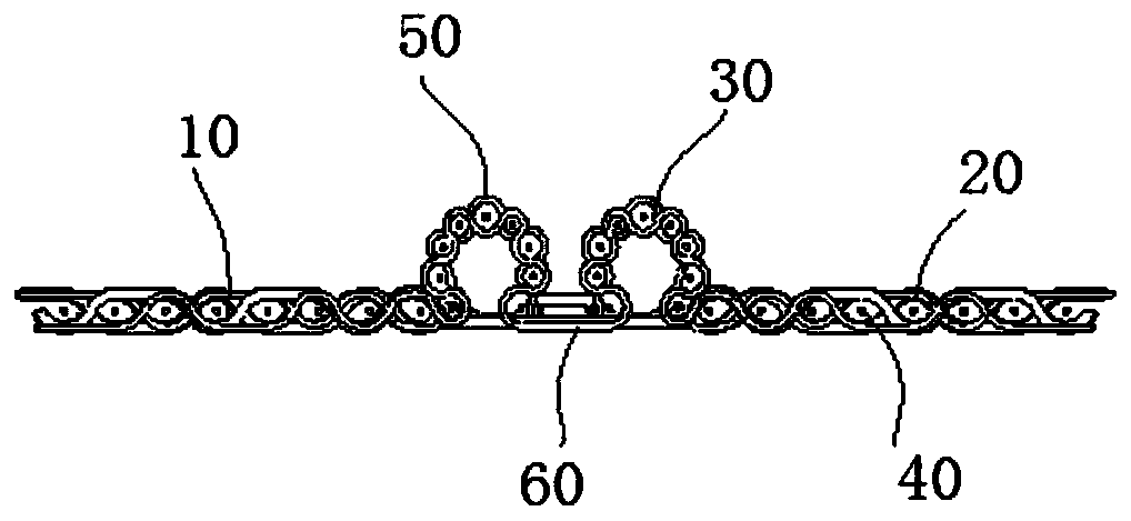 A kind of car airbag hinge mesh