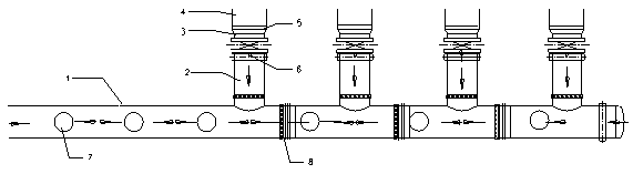 Rapid overhauling method for blast furnace hot air main pipe refractory lining