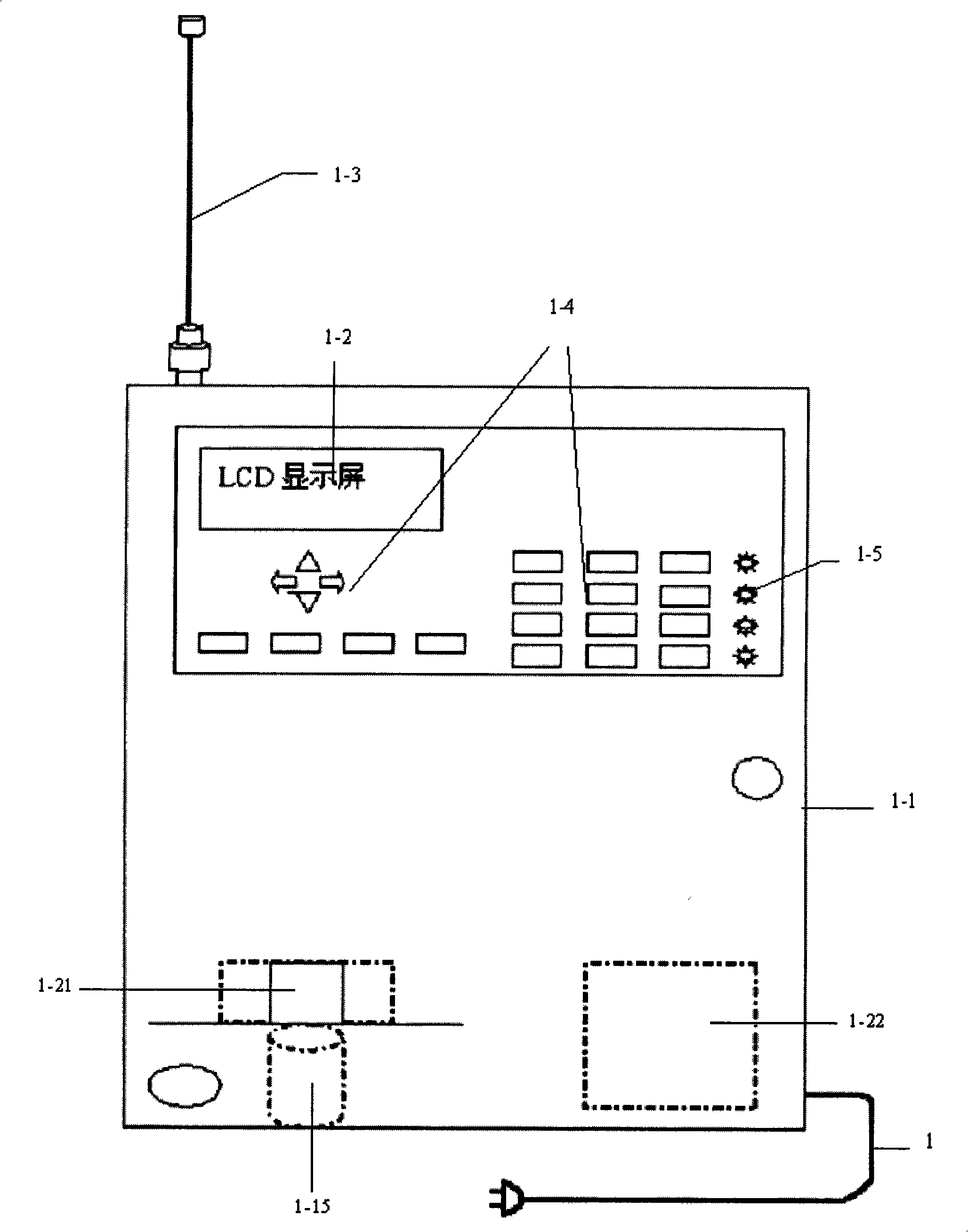 Fire-fighting power supply wireless monitoring device