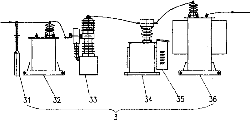 Submersible or buried box type high-voltage power transformer equipment