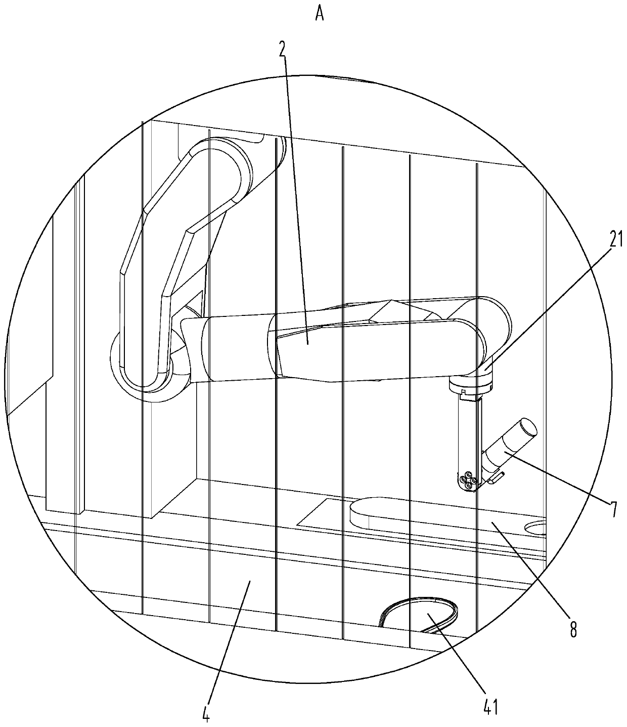 3D visual outsole glue spraying workstation and using method thereof