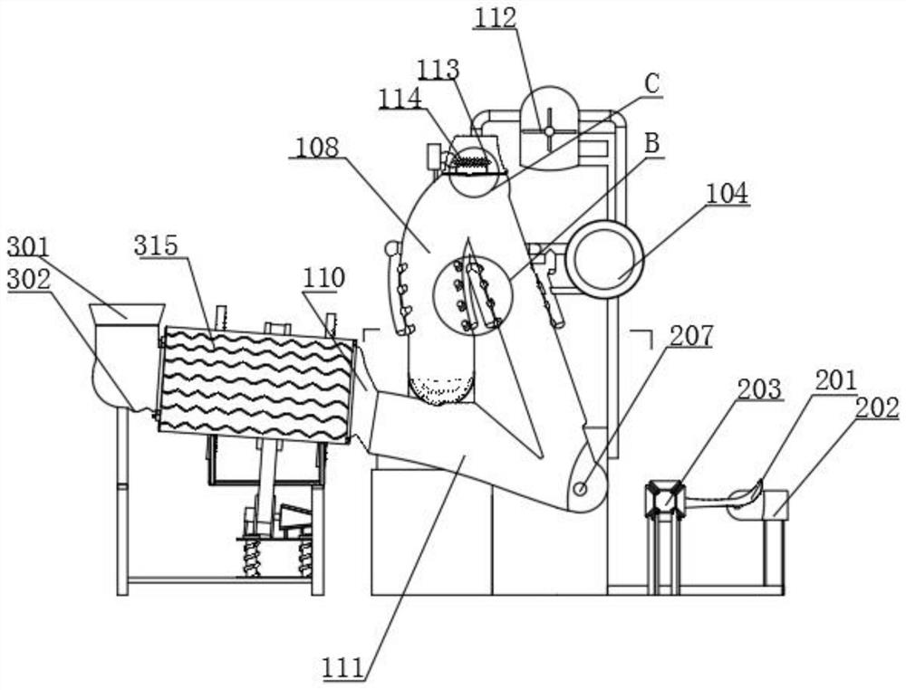 A washing and shaking blow-drying device for soccer balls