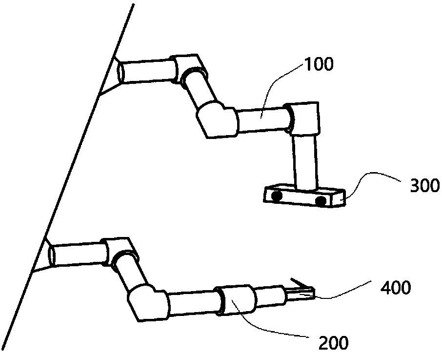 Automatic cooperative working assembly and application thereof in surgical instruments