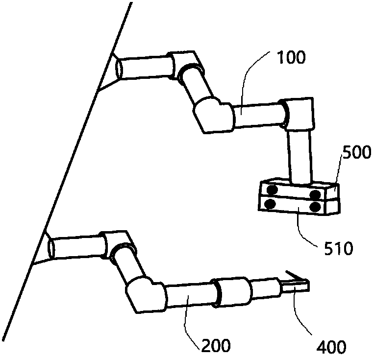 Automatic cooperative working assembly and application thereof in surgical instruments