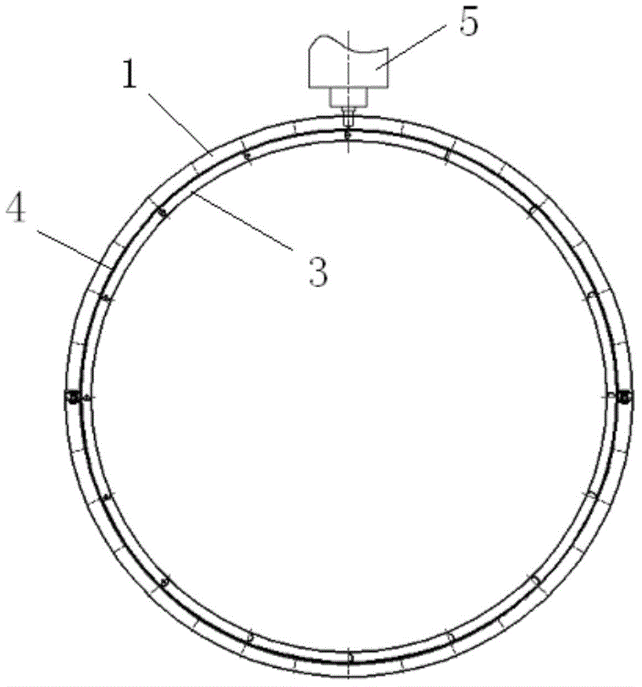 Large-diameter thin walled cylinder butt welding assembly clamping device